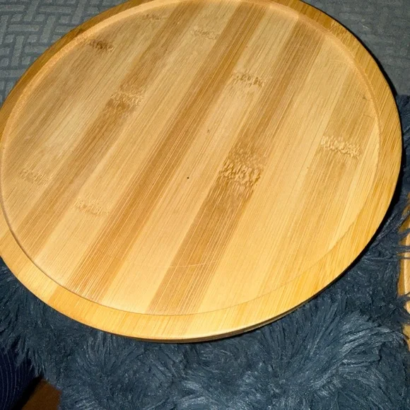 πΉ Round Bamboo sofa arm tray - Picture 1 of 11